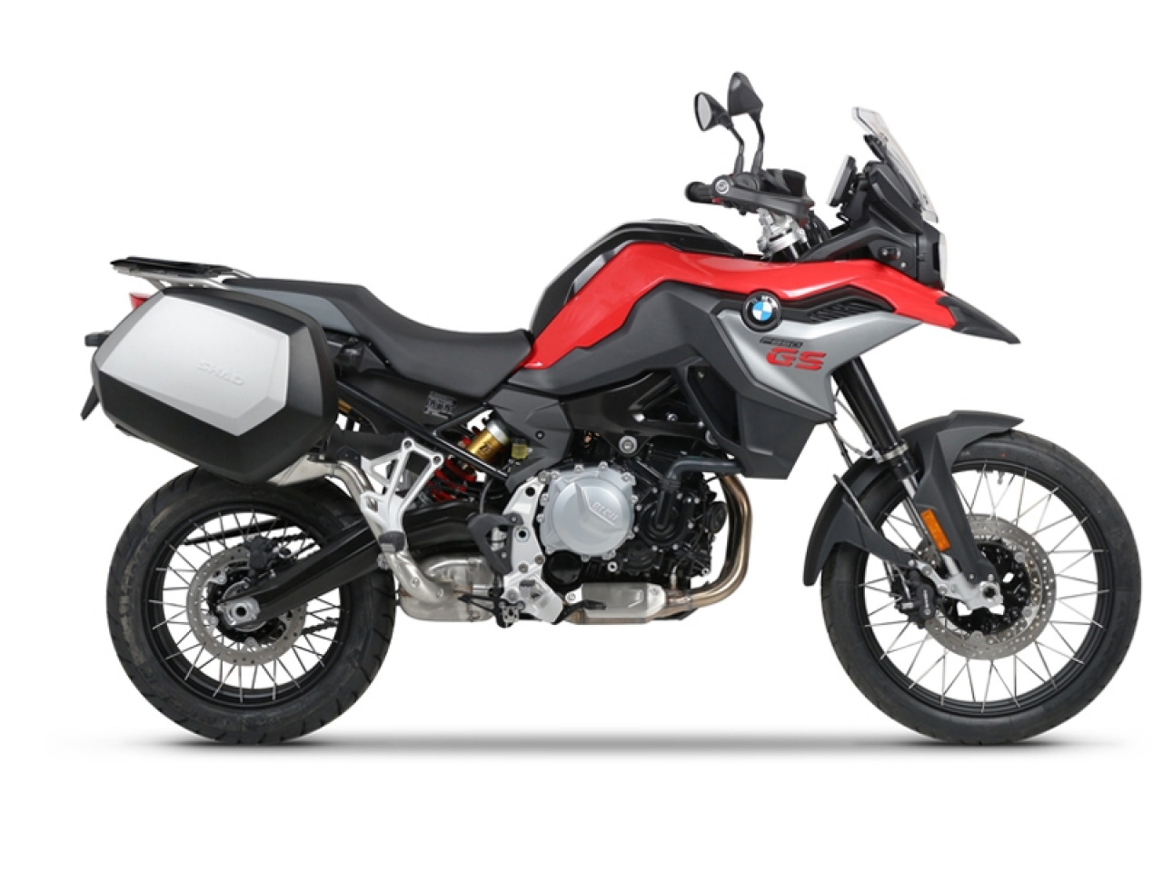 Shad zijkofferhouders 3P-systeem, zwart gelakt, voor BMW GS-modellen