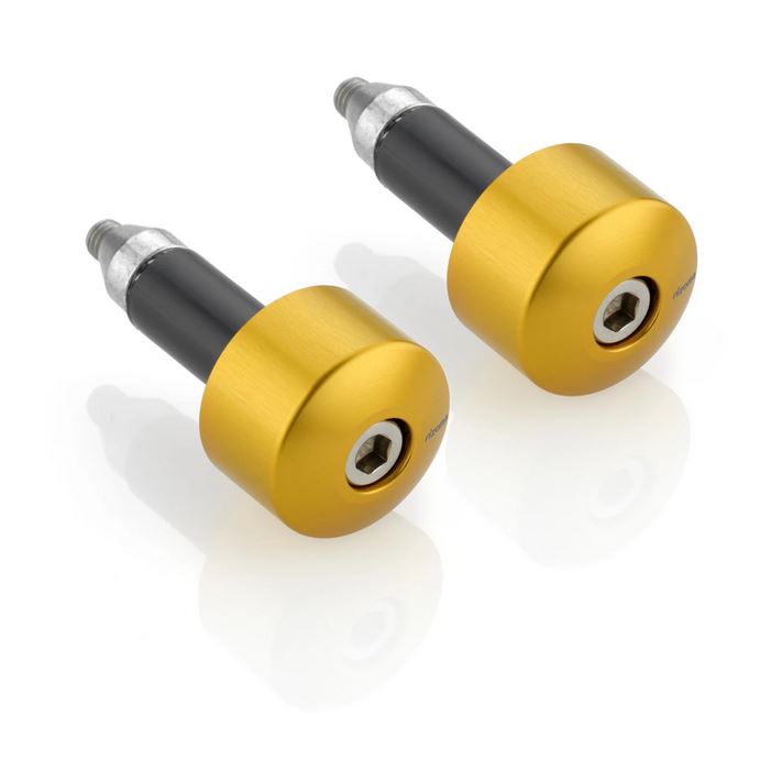 Stuurbalansgewichten RIZOMA links & rechts voor Vespa, goud geanodiseerd