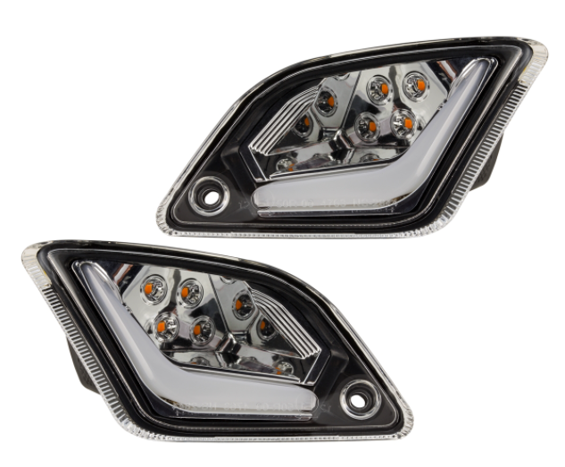 Richtingaanwijzerset voor & achter voor Vespa GTS/GTS Super/GTV/GT 60/GT/GT L ('03-'13), duidelijk