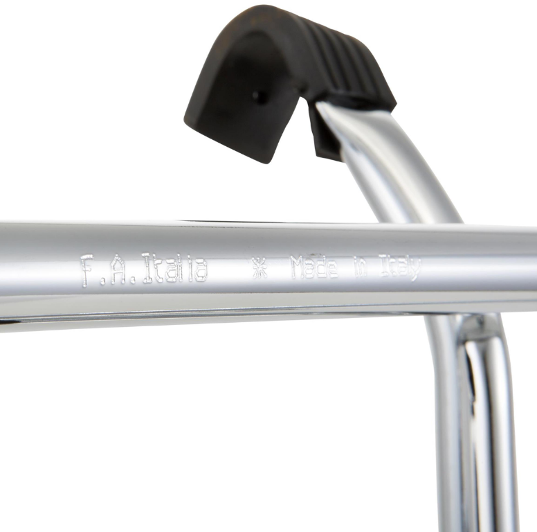 Bagagerek vooraan voor Vespa PX 80-200cc, opvouwbaar, chroom