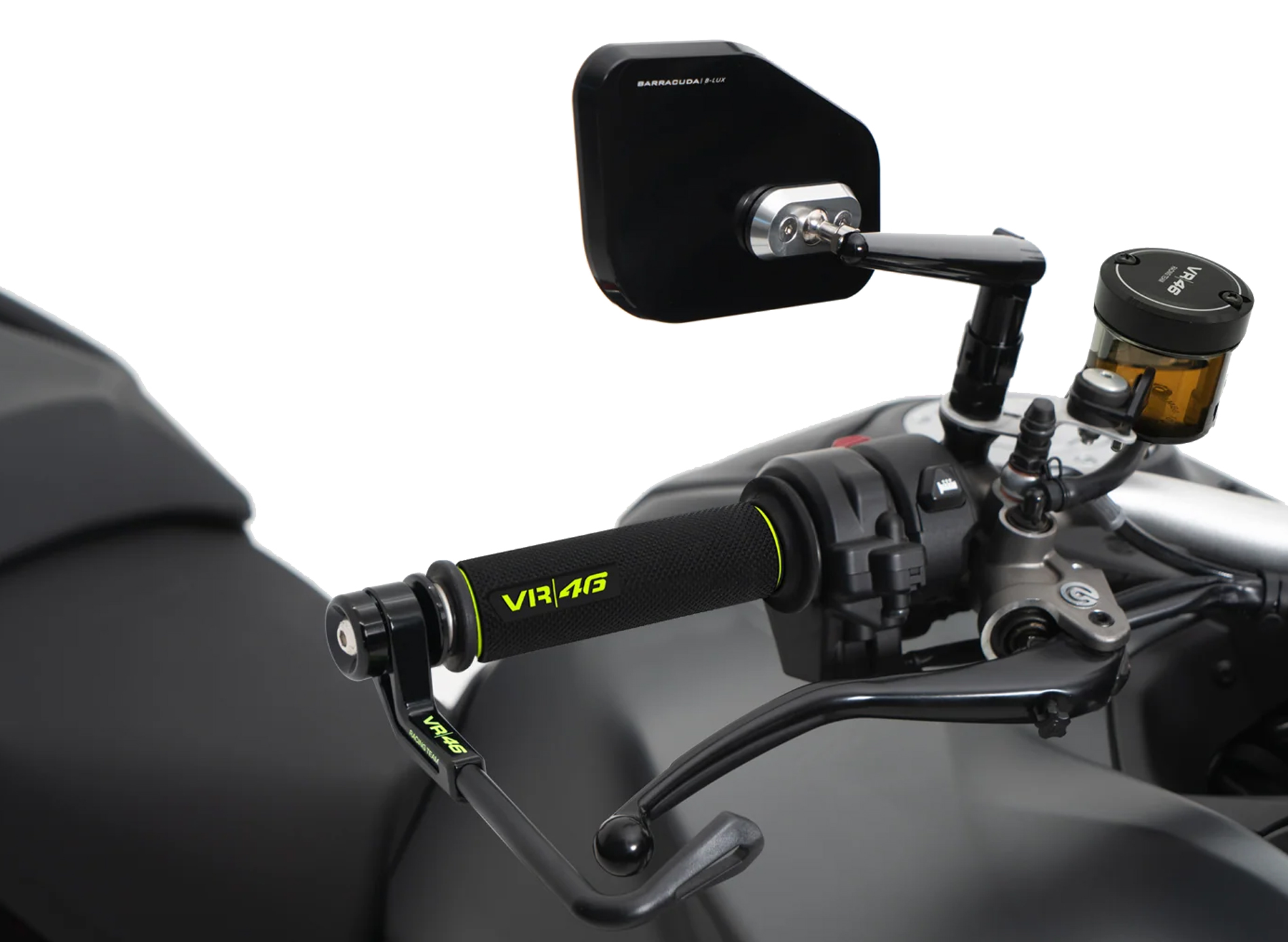 Barracuda grip rubber VR|46 Racing - zwart