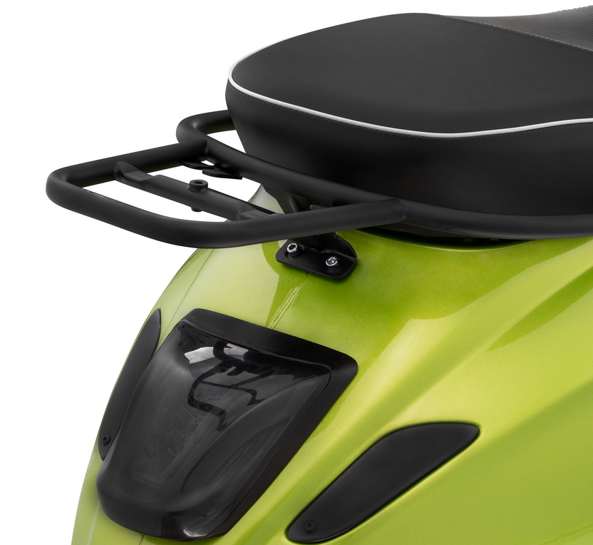 Bagagerek achteraan voor Vespa Primavera /Sprint /Elettrica 50-150ccm, mat zwart