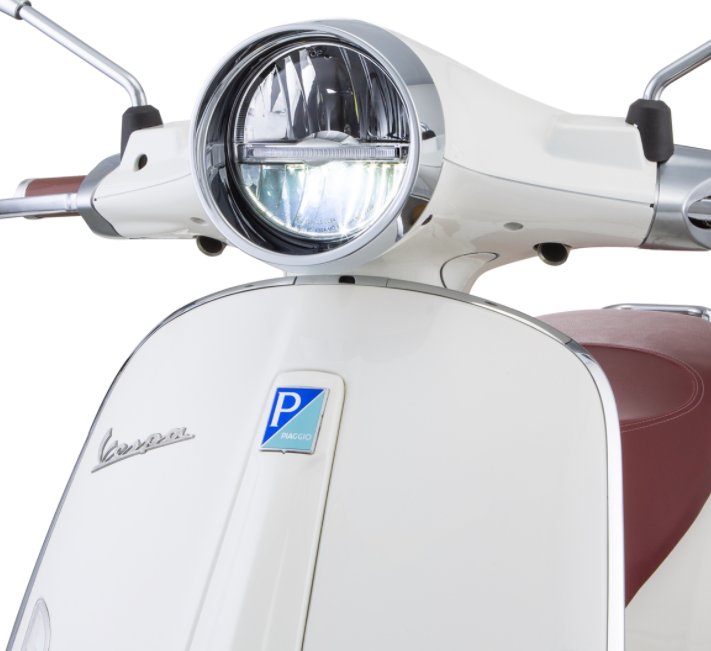 Koplamp LED voor Vespa Primavera 50-150cc 2T/4T (-'18), mat zwart