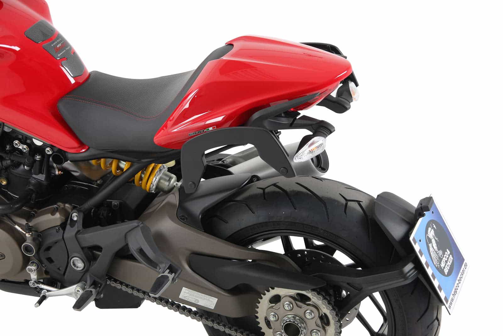 C-Bow zijsteunen zwart voor Ducati Monster 1200 /S (13-16) Hepco & Becker