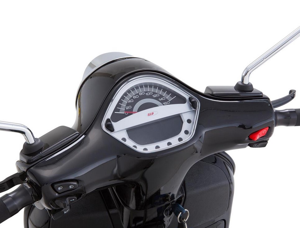 Toerenteller/snelheidsmeter voor Vespa GTS/GTS Super 125-300cc ('14-'16), zilver
