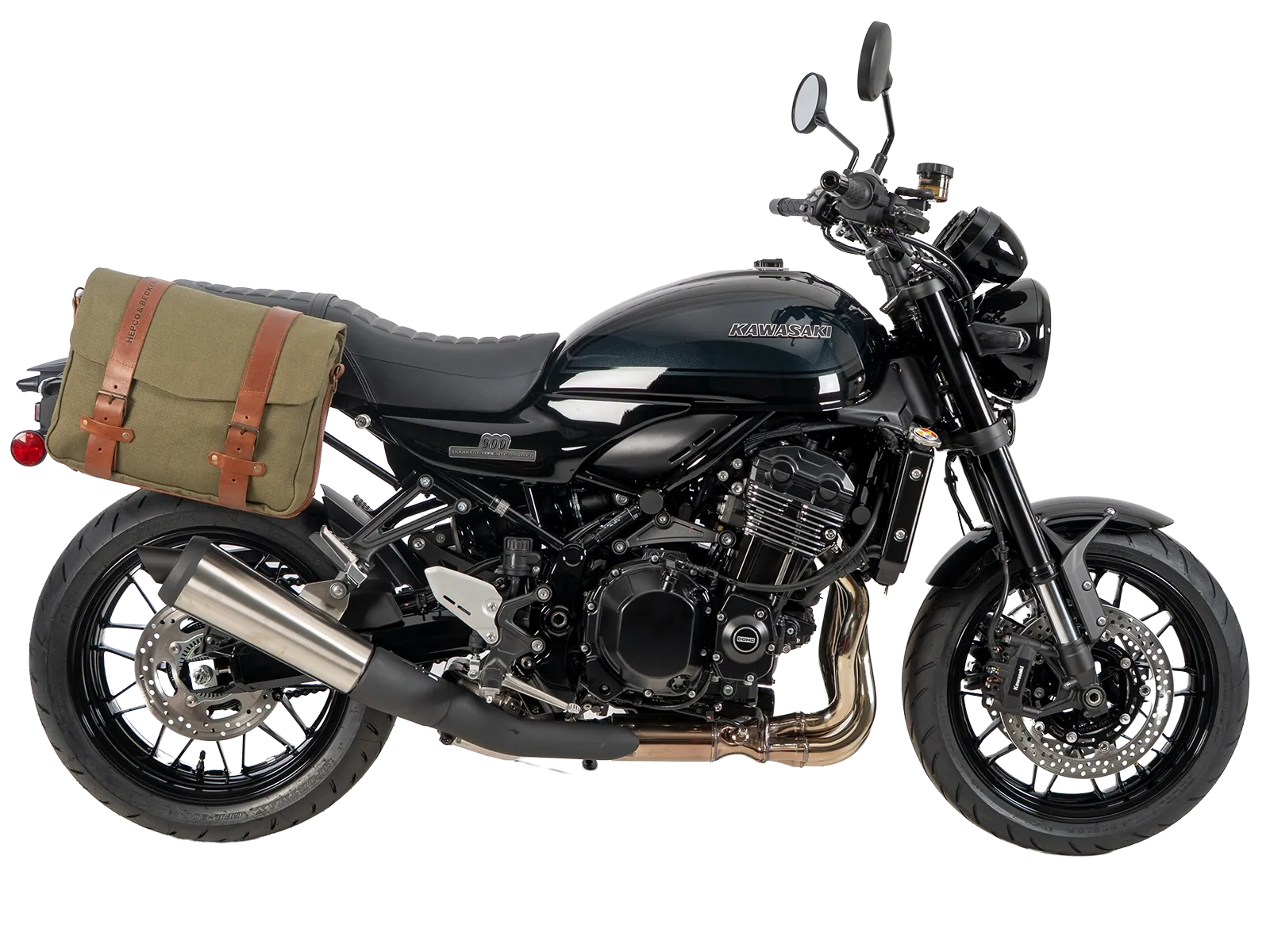 C-Bow zijdrager zwart voor Kawasaki Z 900 RS /Black Ball Edition (26-) Hepco & Becker