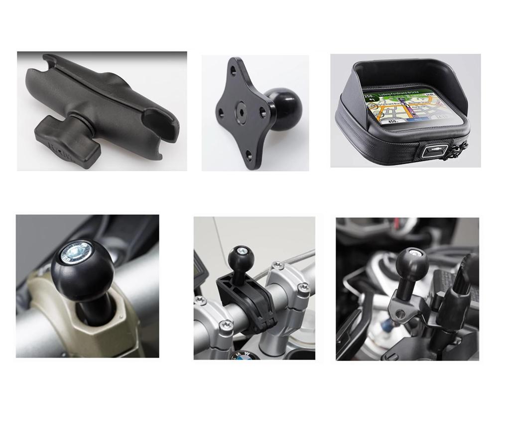 Houder voor navigatiesysteem (houder + tas)