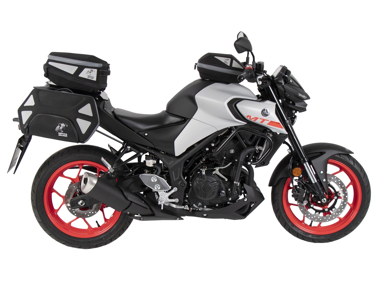 C-Bow zijdrager zwart voor Yamaha MT-03 (Bj.20-) Hepco & Becker