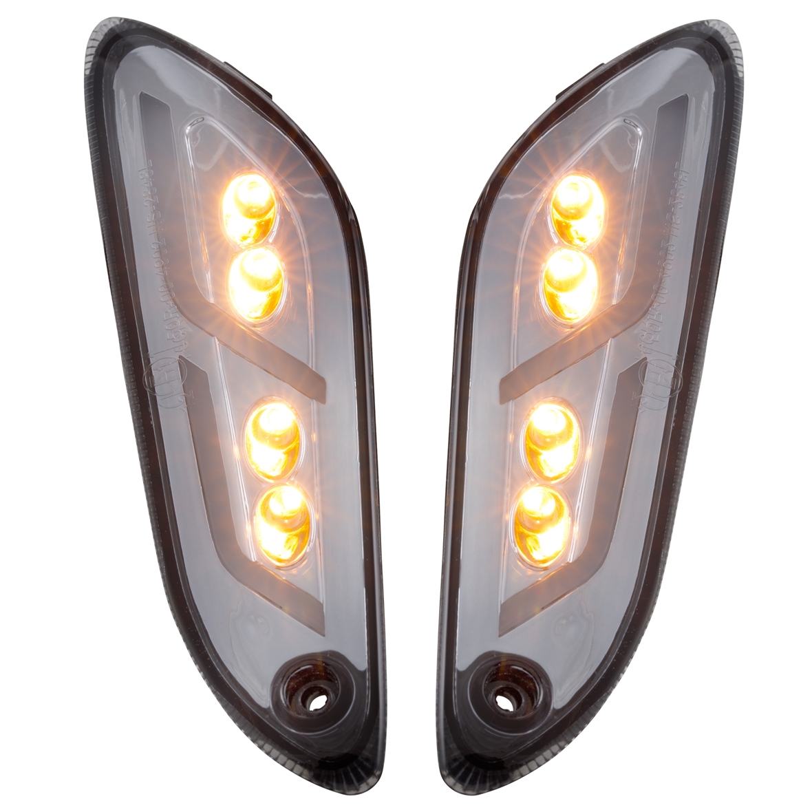 Richtingaanwijzer kit links / rechts LED getint voor Vespa Primavera / Sprint 50-150cc SIP Style