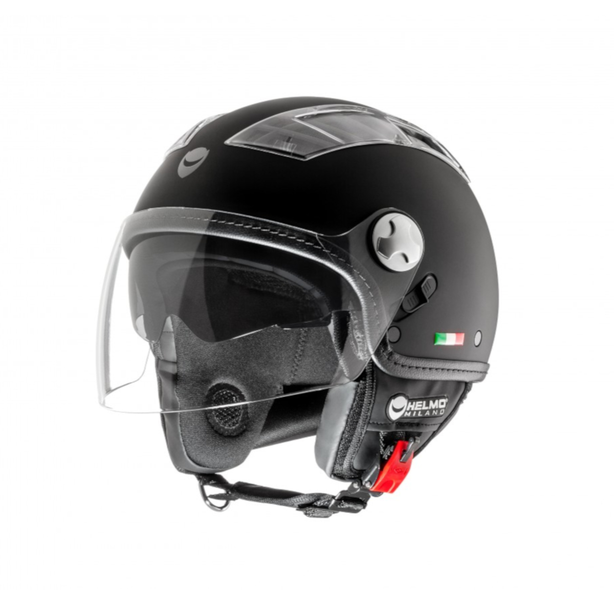 Helmo Milano Demi Jet, Turbine, zwart mat