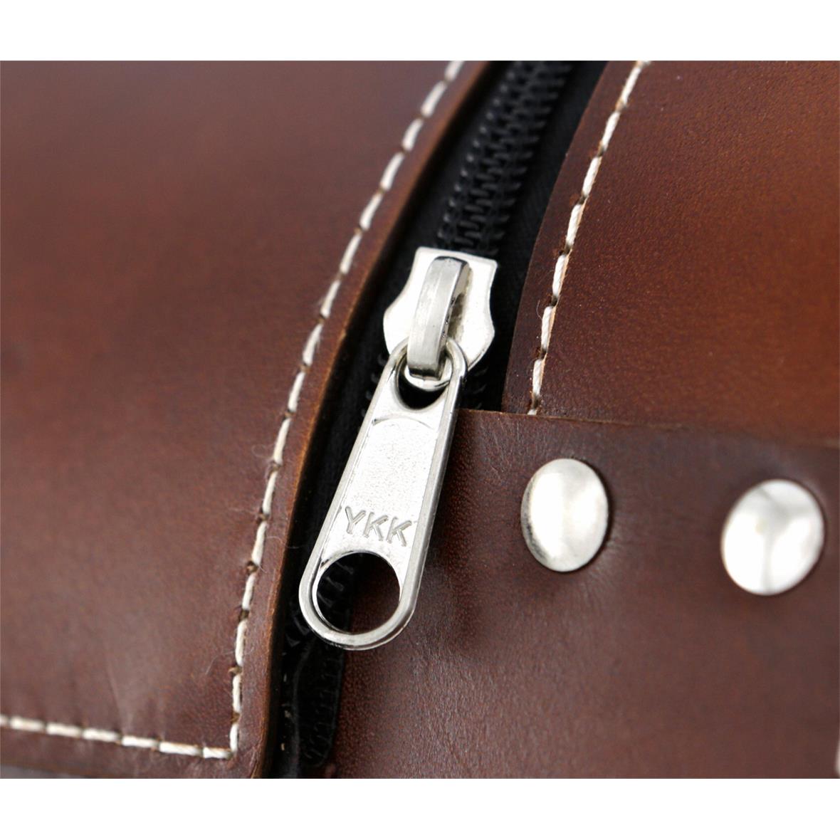 Lederen etui "Classic" voor Vespa - bruin