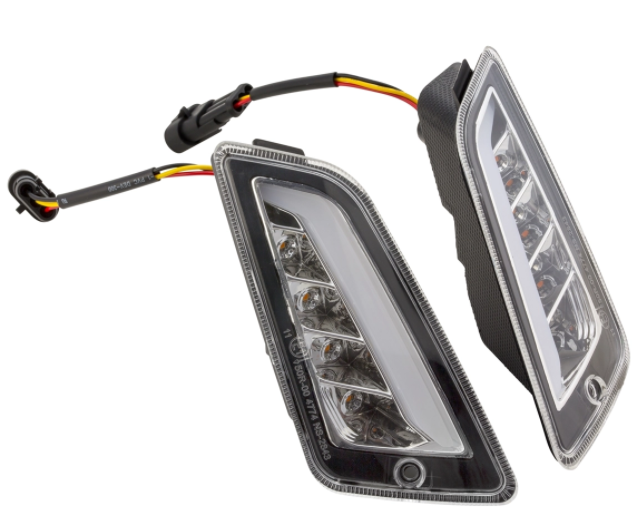 Richtingaanwijzerset voor & achter voor Vespa GTS/GTS Super/GTV 125-300cc ('14-), duidelijk