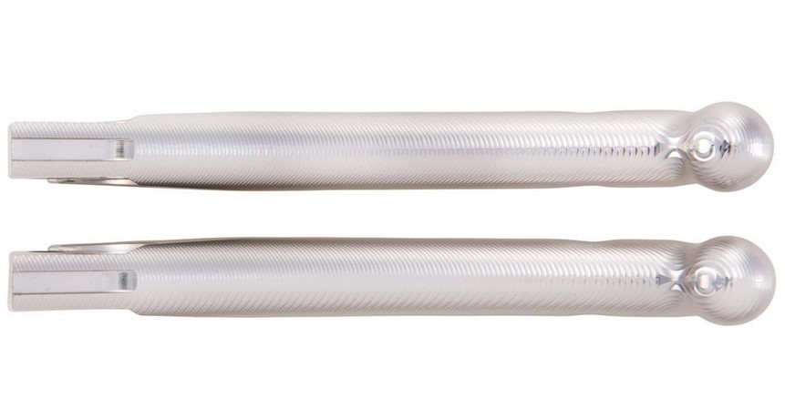 Sport remhendelset ZELIONI Shorty 3D voor Vespa, rechts en links, zilver geanodiseerd
