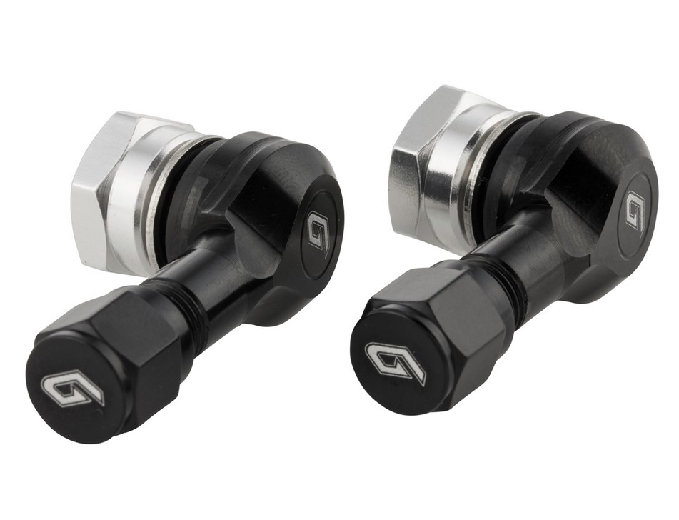 Ventielkern voor binnenbandloze band/velg 80°, zwart geanodiseerd