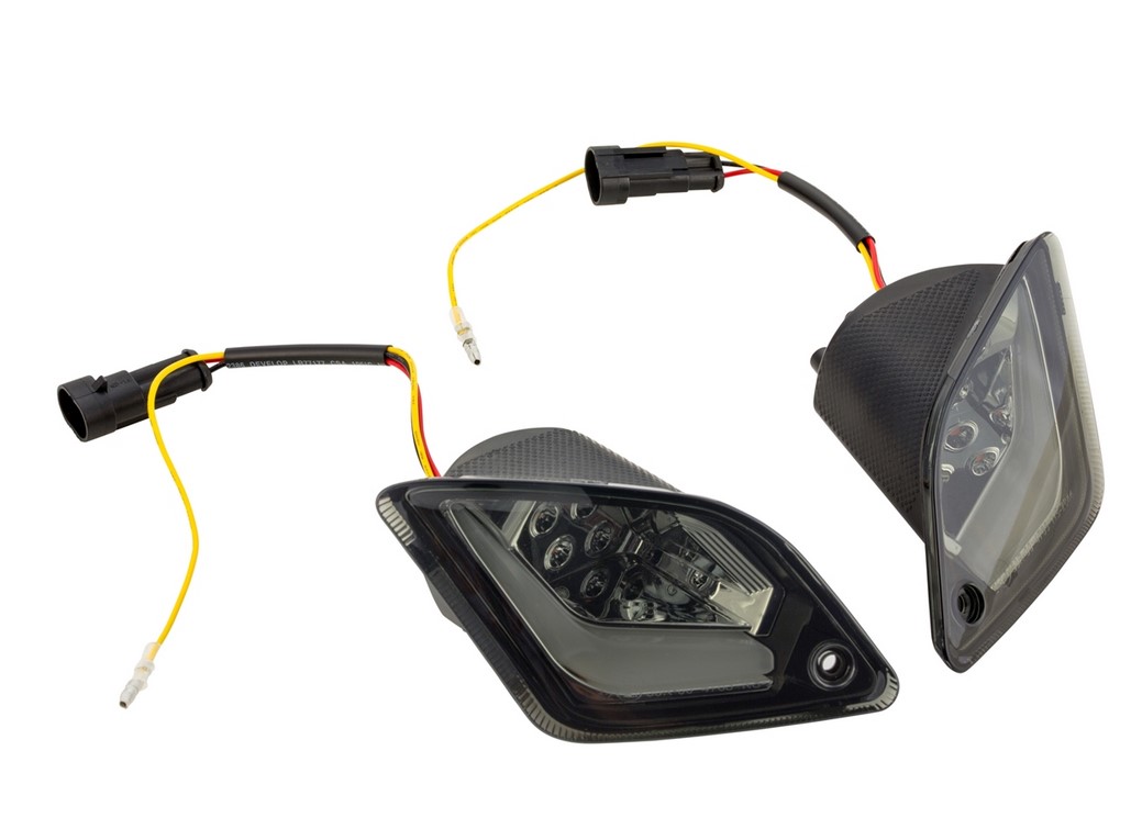 Richtingaanwijzerset voor & achter voor Vespa GTS/GTS Super/GTV/GT 60/GT/GT L ('03-'13), getint