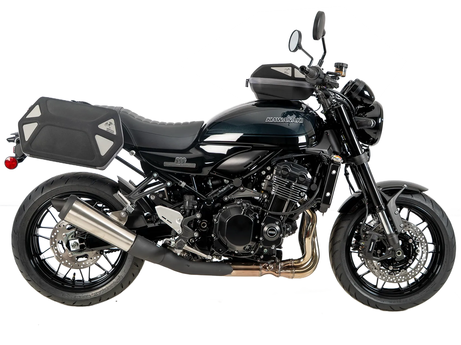 C-Bow zijdrager zwart voor Kawasaki Z 900 RS /Black Ball Edition (26-) Hepco & Becker