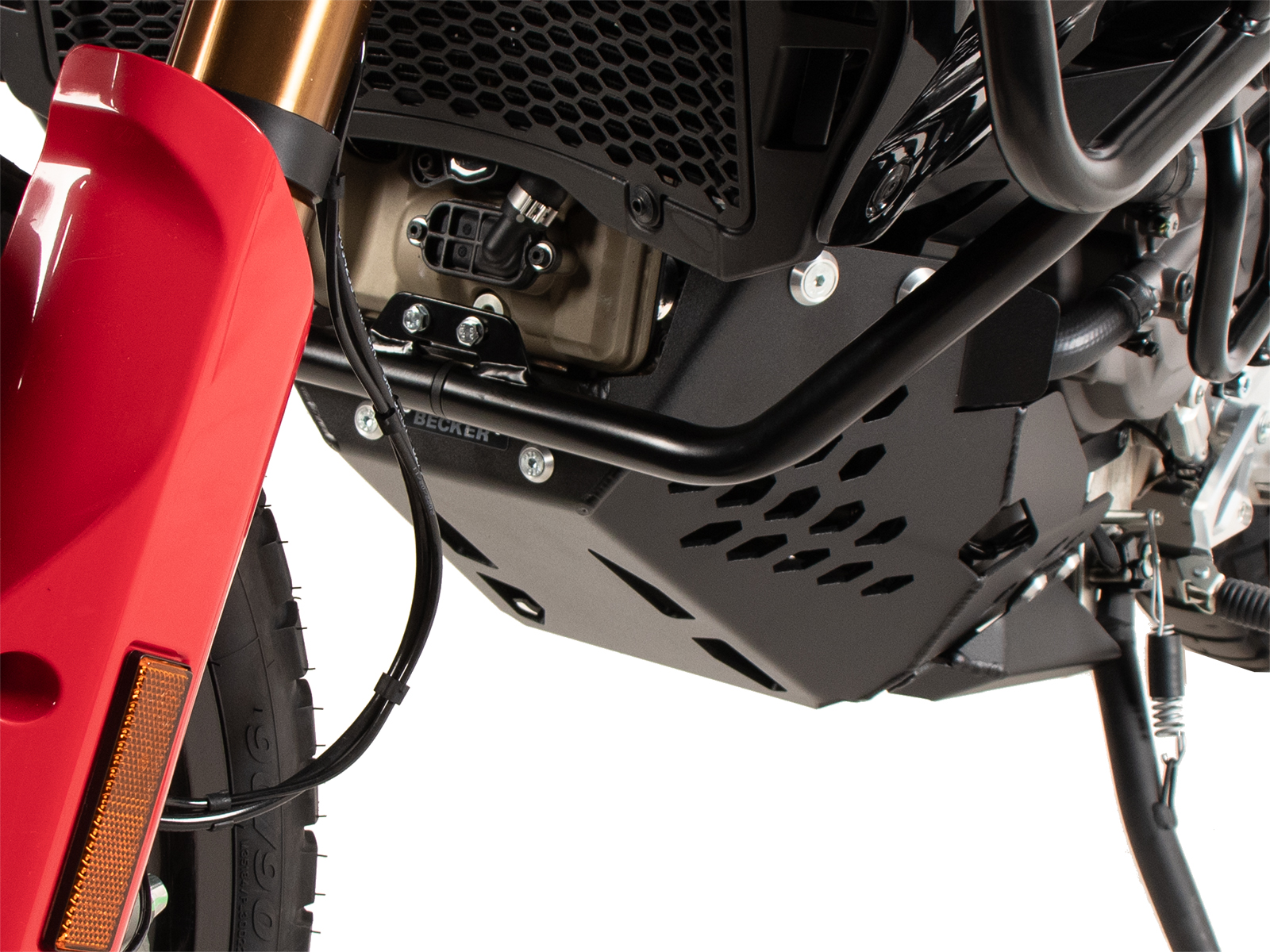 Motorbeschermplaat zwart voor Ducati Desert X Rally (24-) Hepco & Becker