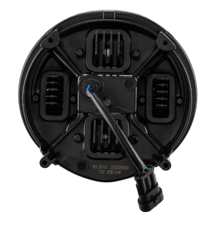 Koplamp ZELIONI Black Edition LED voor Vespa GTS/GTS Super HPE 125-300 (19-22), zwart