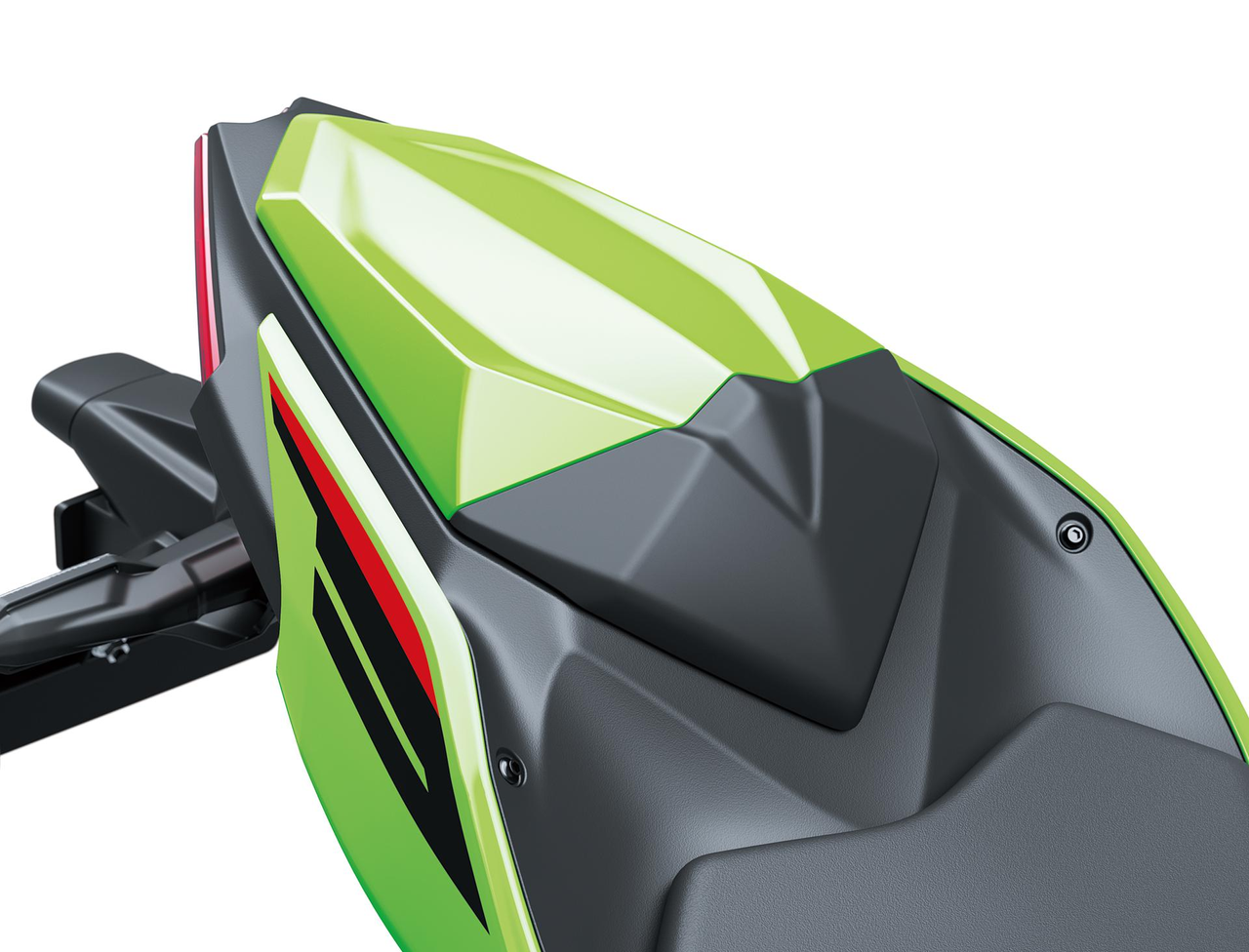 Passagiersstoelhoes lime groen (777) voor Kawasaki Ninja 500 SE / Z 500 Origineel