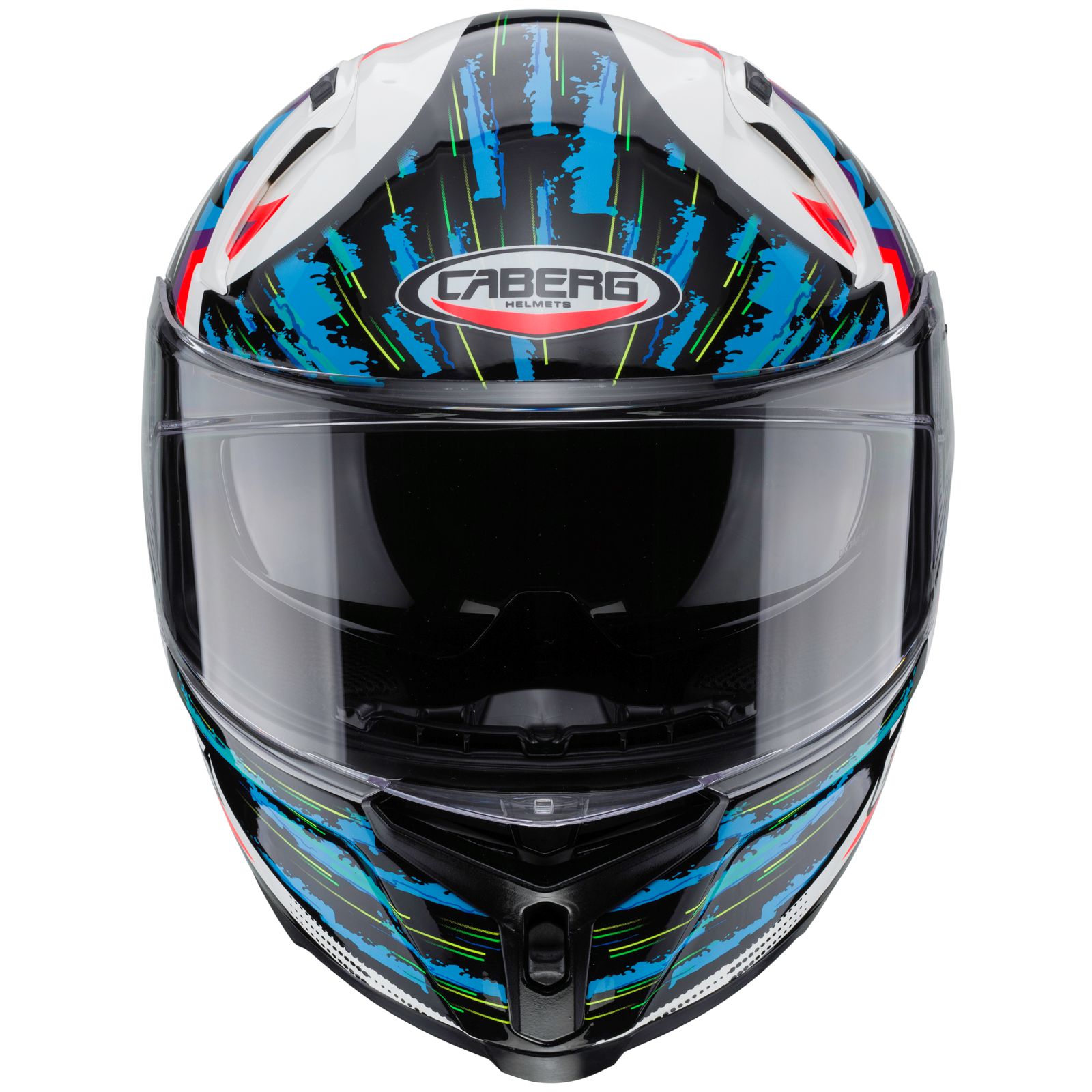 Caberg Helm Avalon Hawk, wit/zwart-blauw