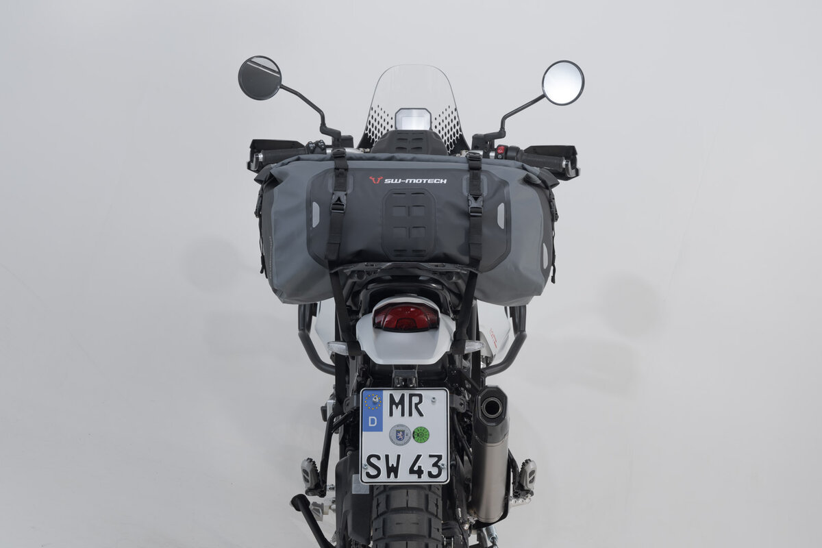 Drybag 350 achtertas voor Moto Guzzi Stelvio 1200, zwart/grijs - SW Motech