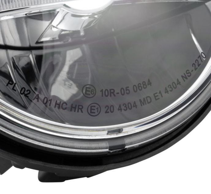 Koplamp LED voor Vespa Primavera 50-150cc 2T/4T (-'18), mat zwart