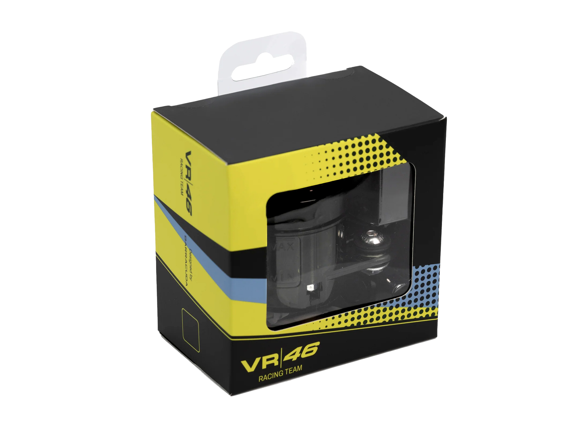 Barracuda VR|46 Racing Team universeel reservoir met zwart aluminium deksel