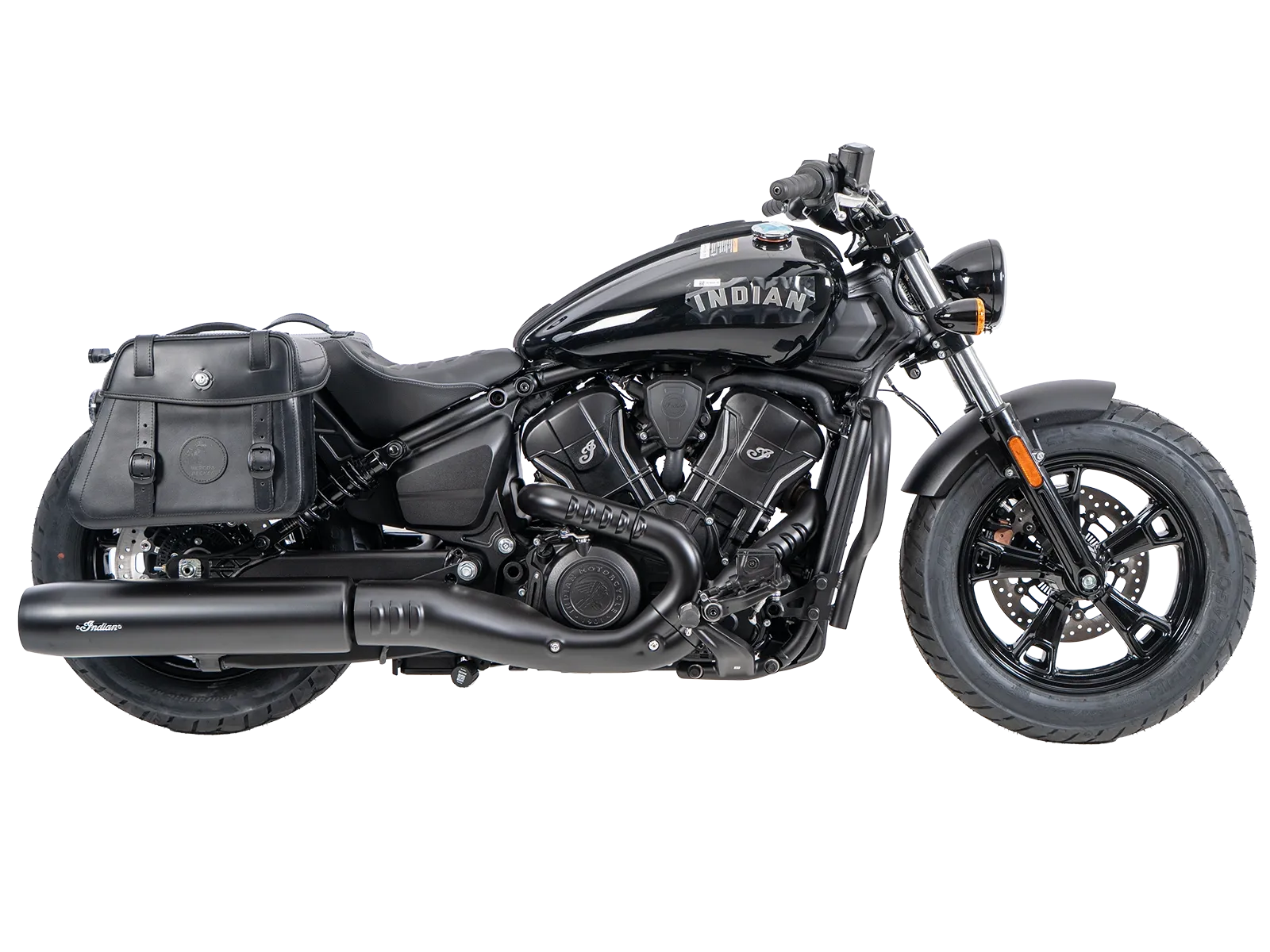 Kniptassenset zwart incl. houder voor Indian Scout Sixty Bobber (25-) Hepco & Becker