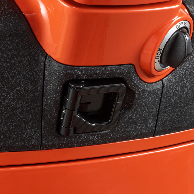 Bagagehaak voor Vespa GTS/GTS Super 125/300cc (`22-), aluminium, zwart geanodiseerd