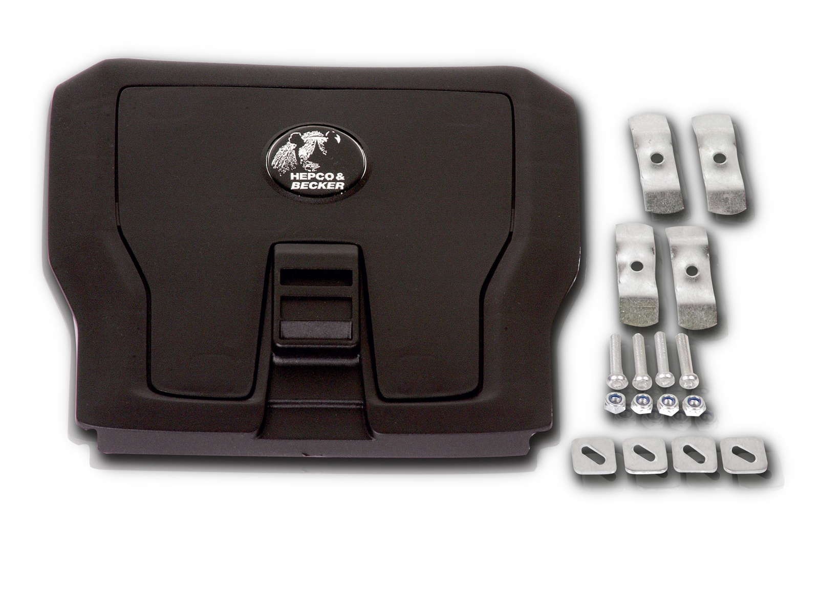 Journey Topcase 50 zwart incl. universele topkoffer pallet voor dragers van derden Hepco & Becker