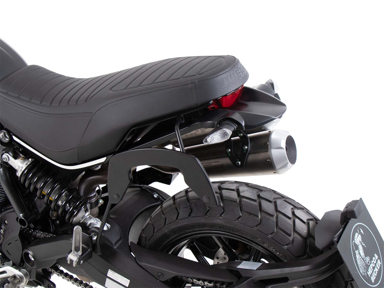 C-Bow zijdrager links voor Ducati Scrambler 1100 Dark Pro /Pro /Sport Pro (21-24) Hepco & Becker