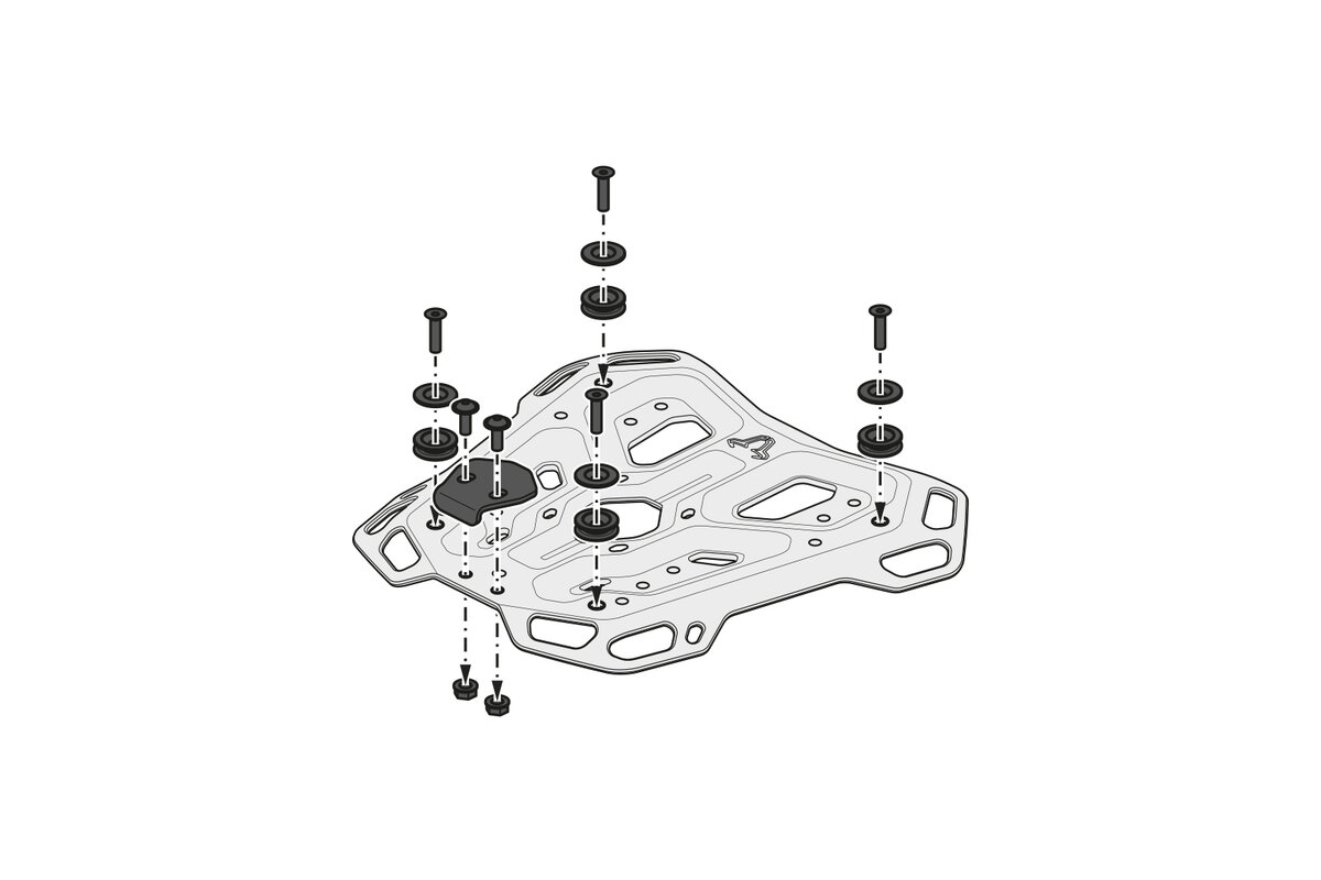 SW-Motech ADVENTURE-RACK bagagerek voor Honda XL 750 Transalp (23-) SW-Motech
