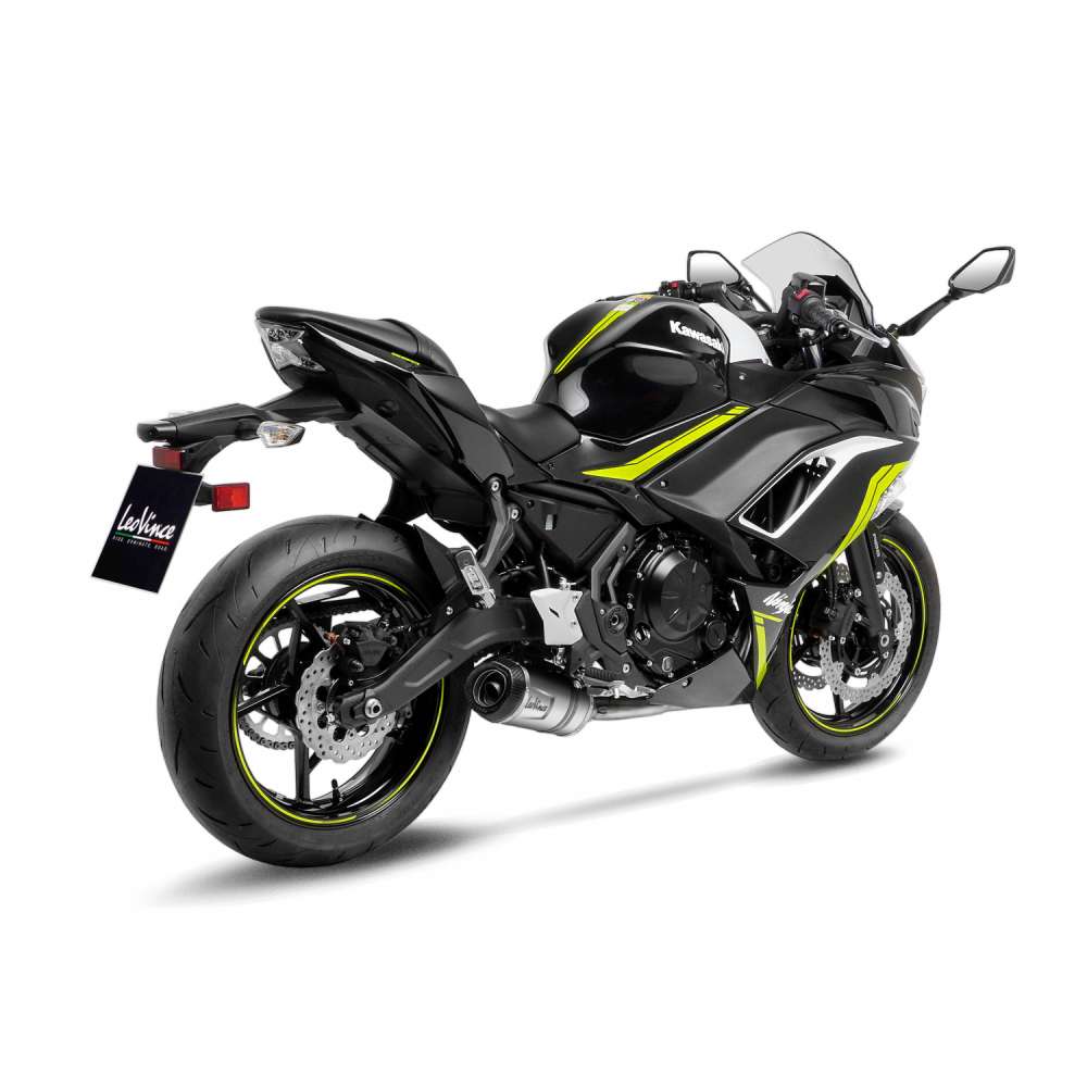 LeoVince compleet systeem LV One Evo voor Kawasaki Ninja /Versys /Z 650, zilver, E-approval