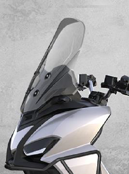 Doorzichtig windscherm met beugel voor Aprilia SR GT 125 / 200