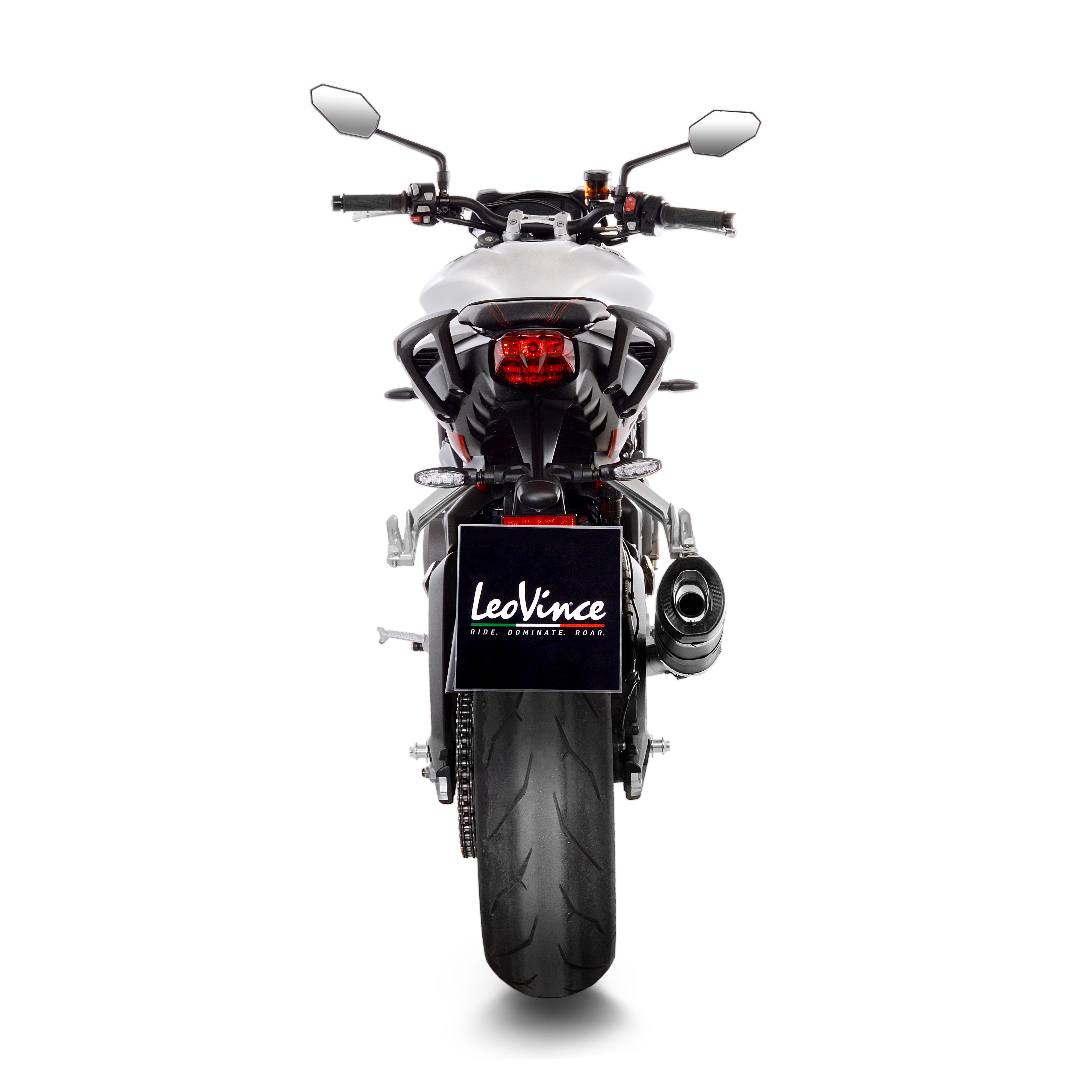 LeoVince uitlaatsysteem LV Pro, carbon, slip on voor Triumph Street Triple 765 765 S /RS (18-21)