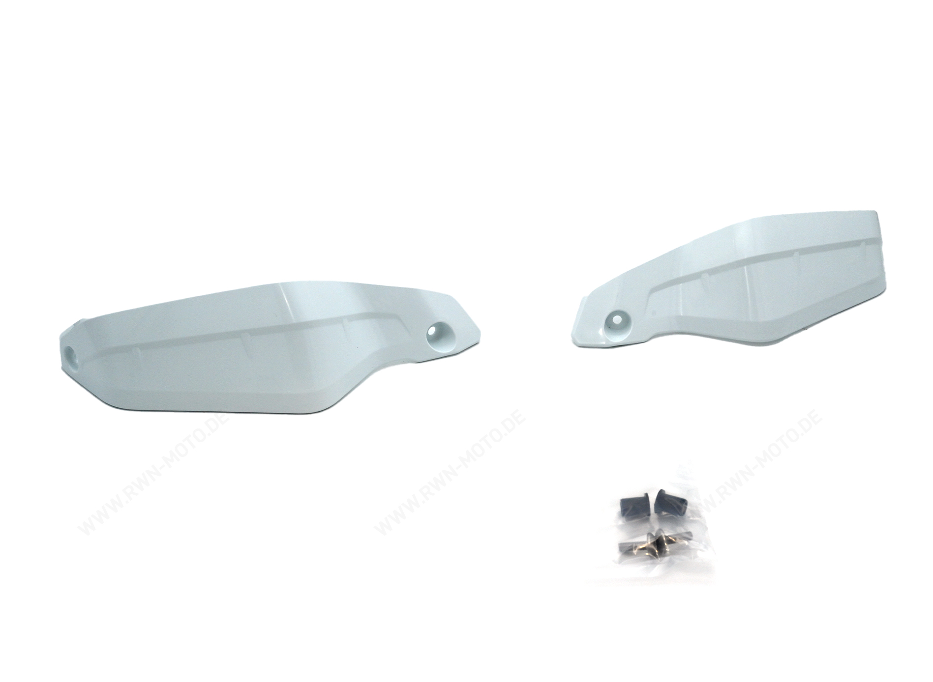 Handbeschermers, wit, voor de XL 750 Transalp (23-)/E-Clutch (26-) en de CRF1100L Africa Twin (20-)