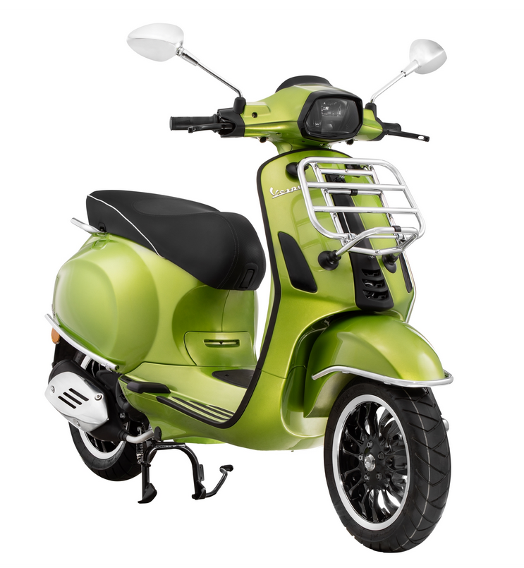 Bagagerek vooraan voor Vespa Primavera /Sprint /Elettrica 50-150ccm, opvouwbaar, chroom