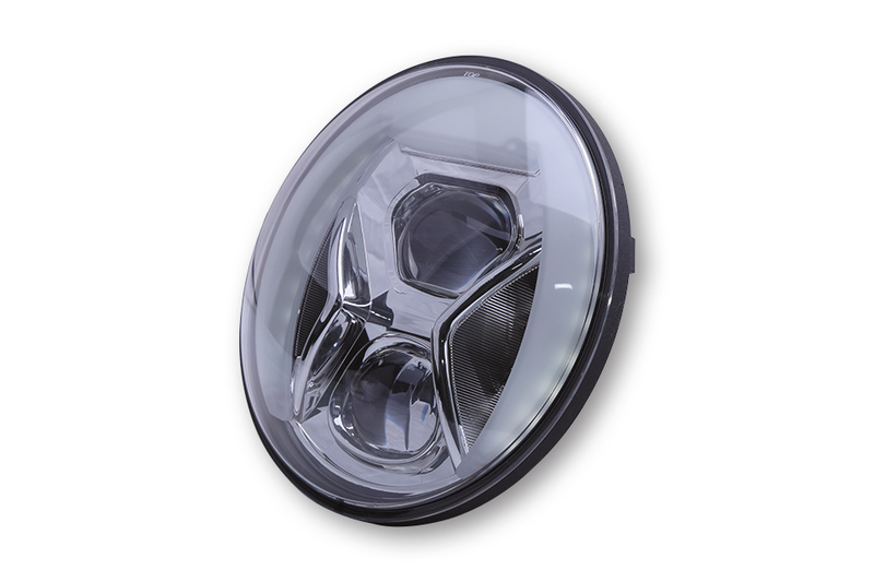 HIGHSIDER pro 7 inch koplampinzetstuk type 8 LED chroom E-goedgekeurd (1pc)