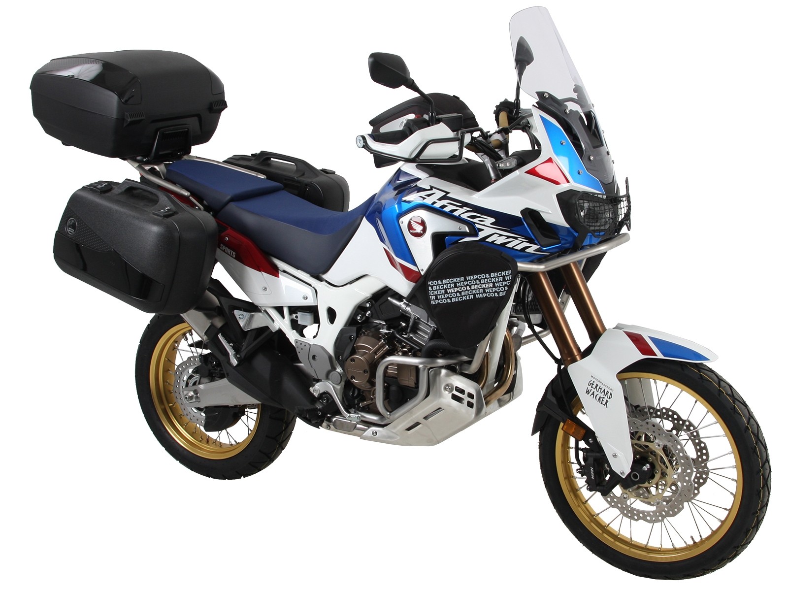 Zijkofferdrager vast zwart voor Honda CRF 1000 Africa Twin (18-19) Hepco & Becker