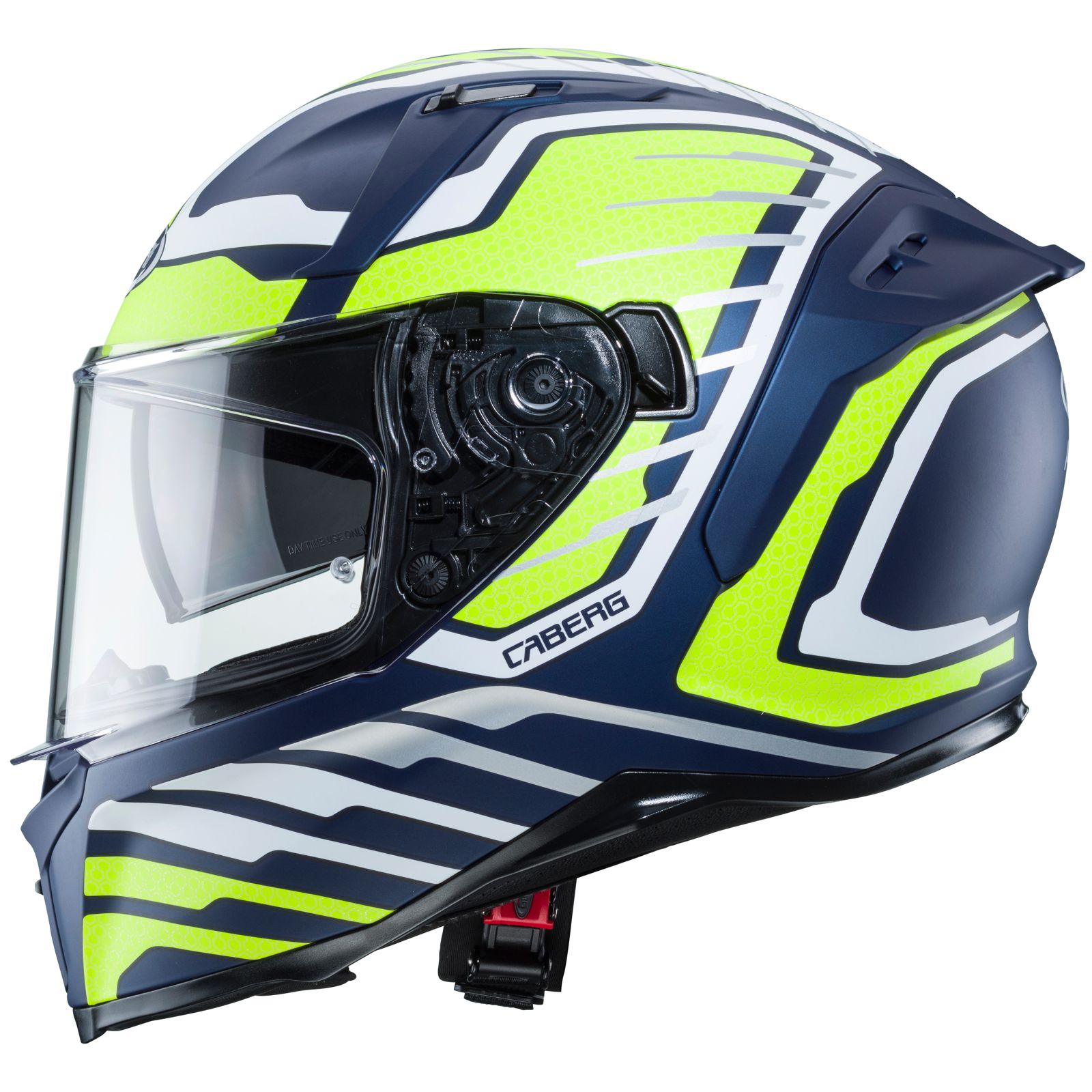 Caberg helm Avalon Forge, mat blauw/fluo geel-wit