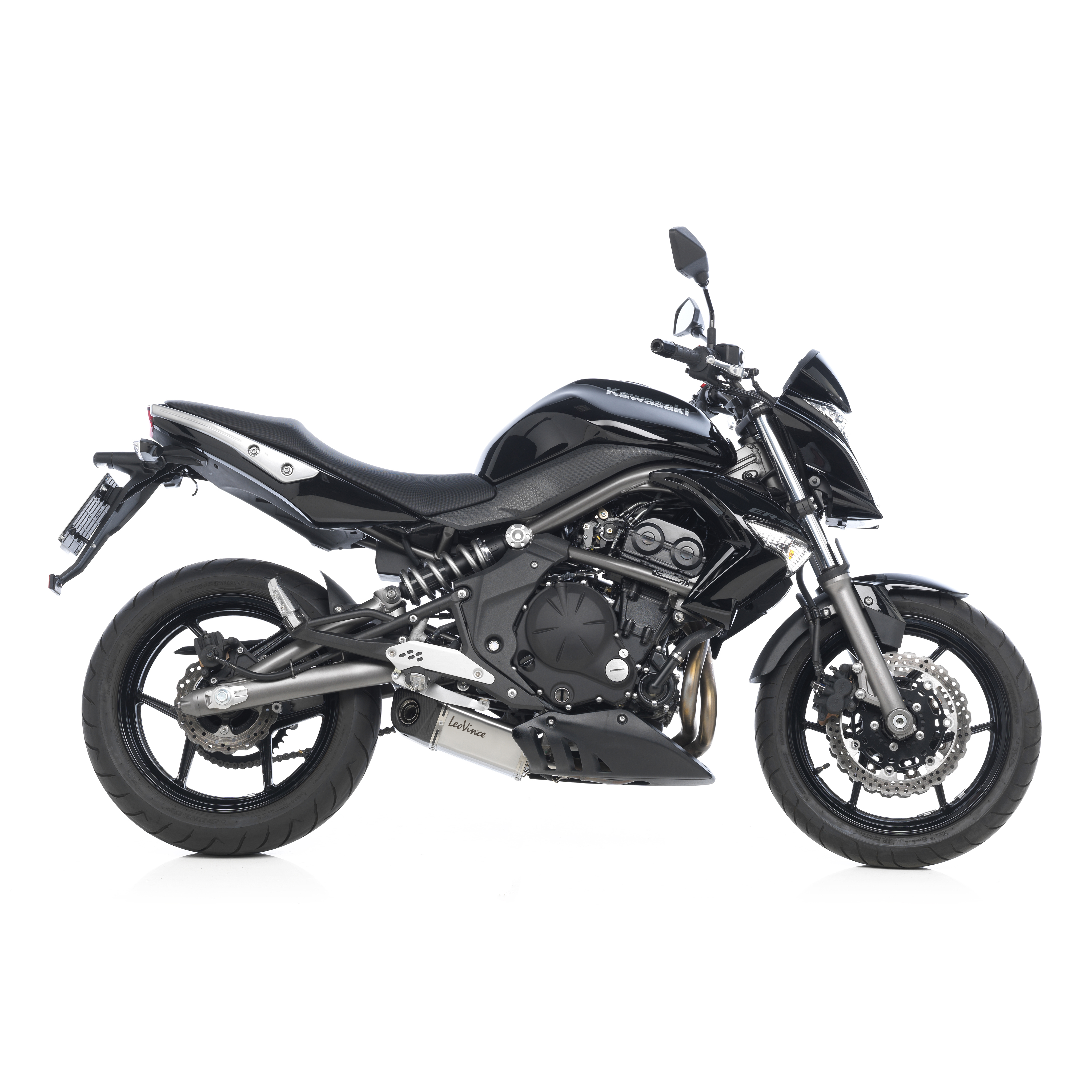 LeoVince uitlaatsysteem Underbody Evo 2, Slip On voor Kawasaki ER-6n/f / Ninja 650R / Versys 650