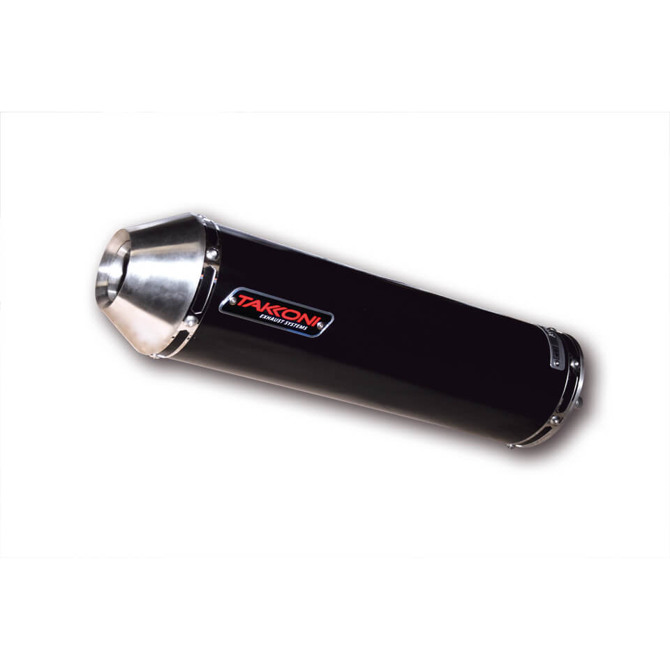 Takkoni achterdemper Honda CBR 900 RR Fireblade, roestvrij staal zwart, E-goedgekeurd
