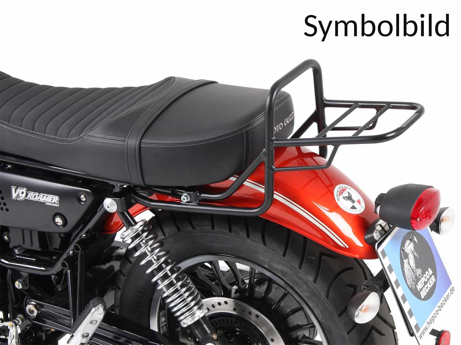 Buisvormig bagagerek Topkoffer drager chroom voor Moto Guzzi V9 Bobber/Special Edition (21-)