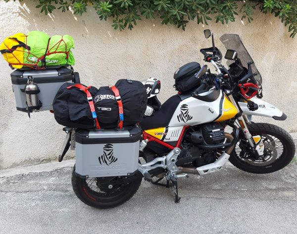 Bagagerek voor originele topkoffer voor Moto Guzzi V 85 TT (19-23)