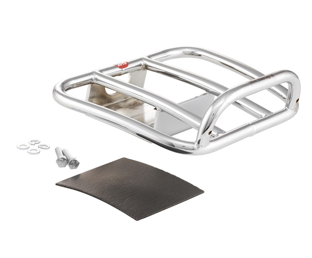 Bagagerek achteraan jaren 70 voor Vespa GTS / GTS Super HPE 125-300 ('19-), chroom