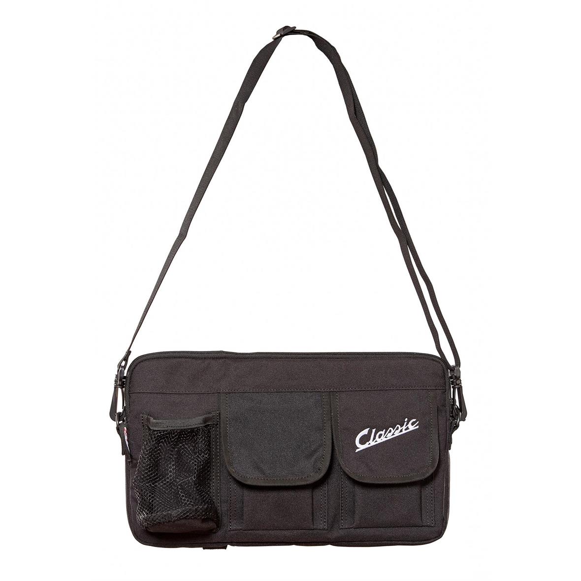 Classic"-tas voor bagageruimte/handschoenkastje Vespa - zwart, nylon