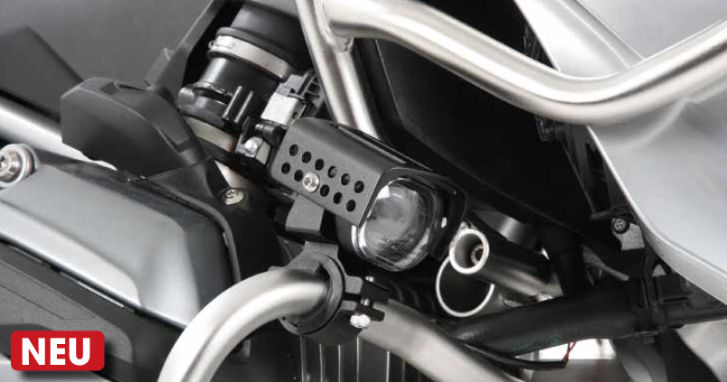 LED-hulpkoplampen (set) incl. universele bevestigingsset voor BMW F 850 GS (Bj.18-) Origineel Hepco