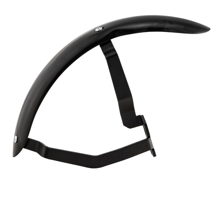 Spatbord 2.0 Garelli Race EVO II voor Vespa PX 80-200ccm, GFK zwart, beugel zwart
