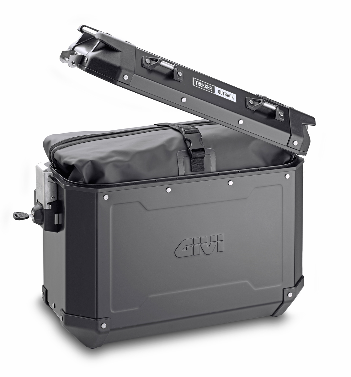Givi aluminium zijkofferset Trekker Outback 37L zwart Monokey
