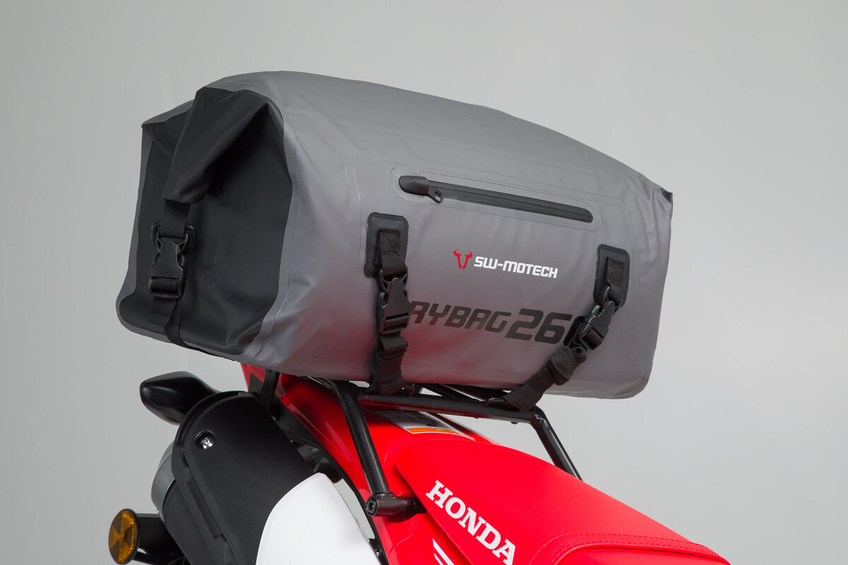 Drybag 260 achtertas voor Moto Guzzi Stelvio 1200, grijs / zwart - SW Motech